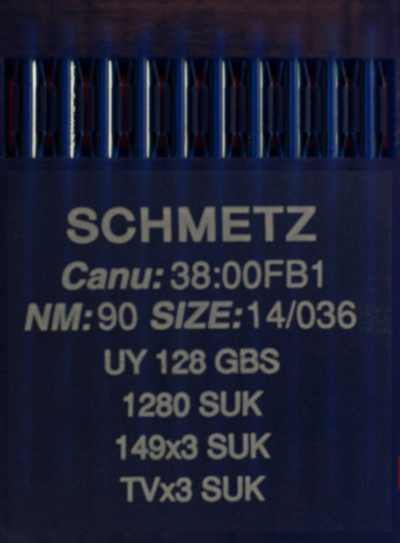 Schmetz UY 128 GBS Rundkolbennadel Staerke NM 90