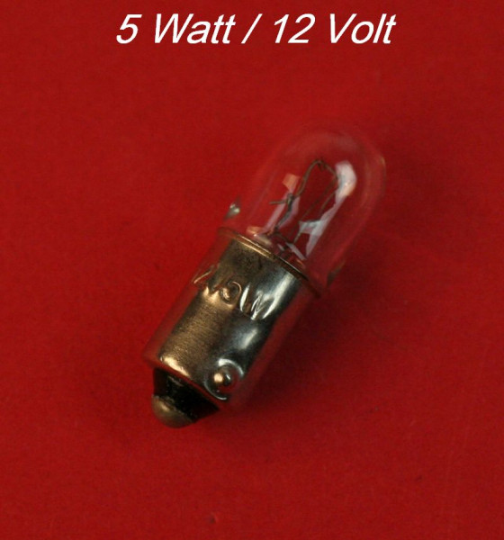 Glühlampe Glühbirne R1028-BA9S 12 Volt 5 Watt für Pfaff Nähmaschine
