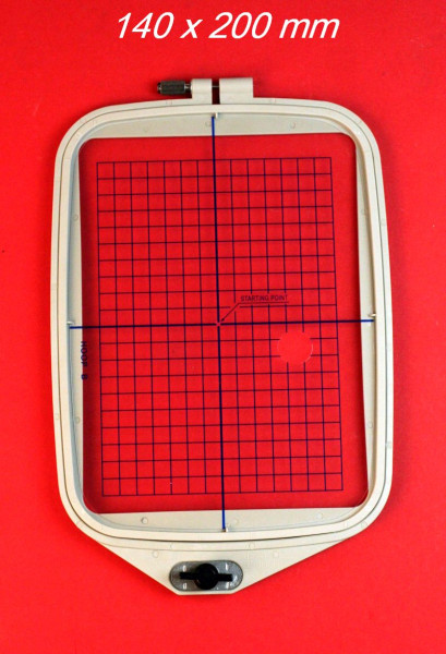 Stickrahmen B mit Schablone für Elna und Janome Stickmaschinen (140 x 200 mm)