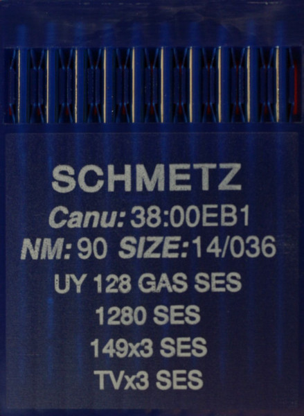 Schmetz UY 128 GAS SES Rundkolbennadel Staerke NM90