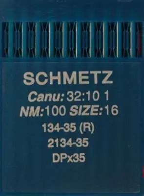 Schmetz Nähmaschinennadeln Industriell – CANU 20:05 1, 134R, SY 1955, DPx5 19/120, 10 Stück
