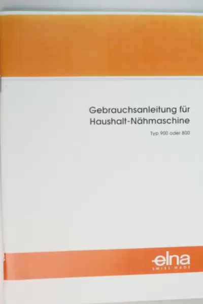 Bedienungsanleitung für Elna 9000/8000 DSCH