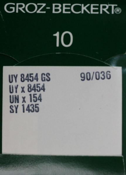 UY 8454 GS Staerke 90/036 Flachkolbennadel