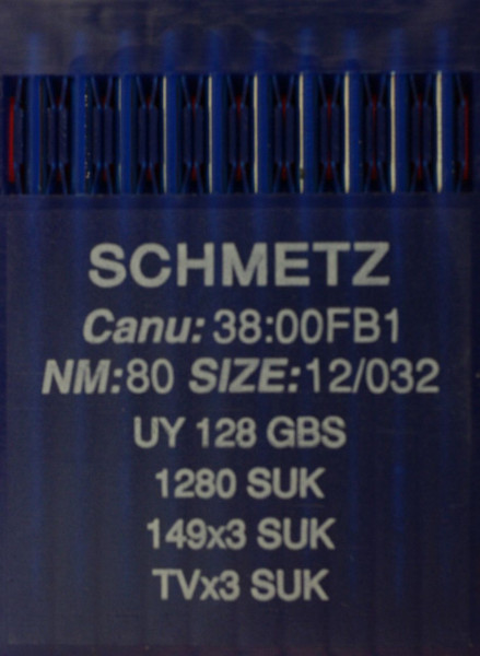 Schmetz UY 128 GBS Rundkolbennadel Staerke NM 80