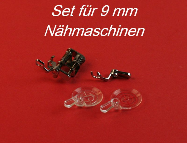 Freihand Quiltfuss Set für (9mm) 202-243-009 für Elna und Janome Nähmaschine 4-teilig