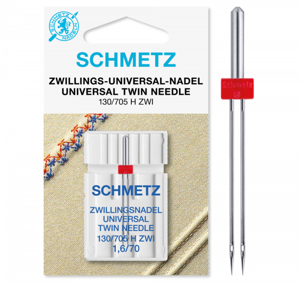 Zwillings Universal Nadel Schmetz 130/705 H ZWI 1.6 SBS Staerke NM 70