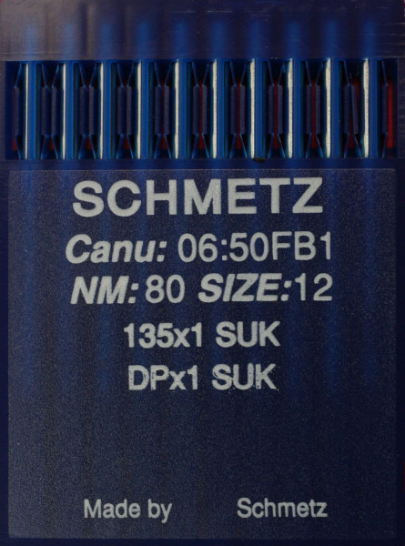 Schmetz 135X1 SUK Staerke NM80 Rundkolbennadel