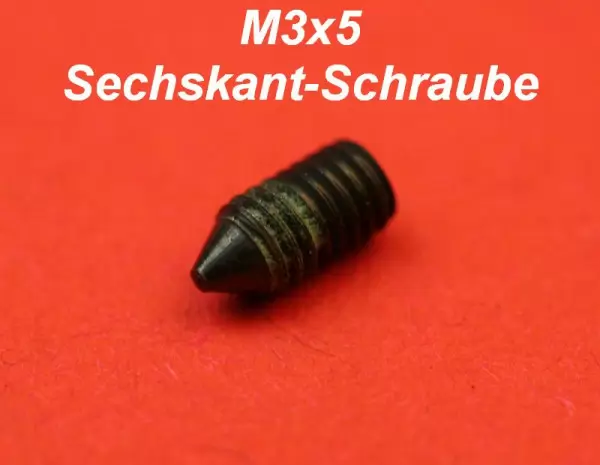 Nadelschraube rechts M3x5 Nadelbefestigungsschraube Elna / Janome / Pfaff Overlock # 39601481