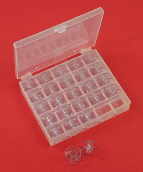 Spulenbox mit 25 für Elna, Janome, Babylock, Bernette, Brother, Kenmore, Necchi, Pfaff, Singer