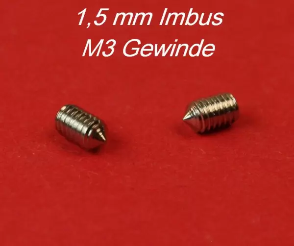 Nadelschraube (2 Stück) für Elna Overlock und Elna Lock M3x5 # 39600675 , 39650196