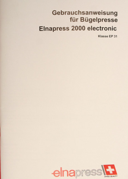 Bedienungsanleitung - Elnapress EP2000