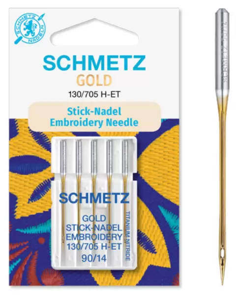 Stick-Nadel Schmetz 130/705 H-ET Staerke 90 (SB-Karte)