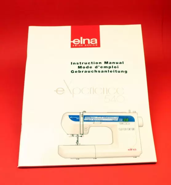 Bedienungsanleitung für Elna 540 / Gebrauchsanleitung für Elna 540 (Deutsch/Englisch/Französisch)