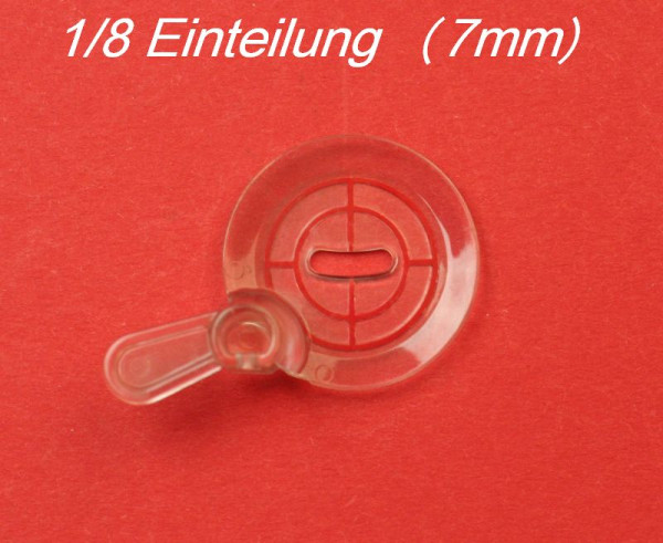 Freihand Klarsichtfuss (7mm) Stickfuss , Freihand Quiltfuß mit 1/8 Einteilung (breite Stichöffnung)