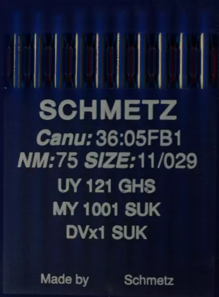 Schmetz UY 121 GHS Rundkolbennadel Saerke NM: 75