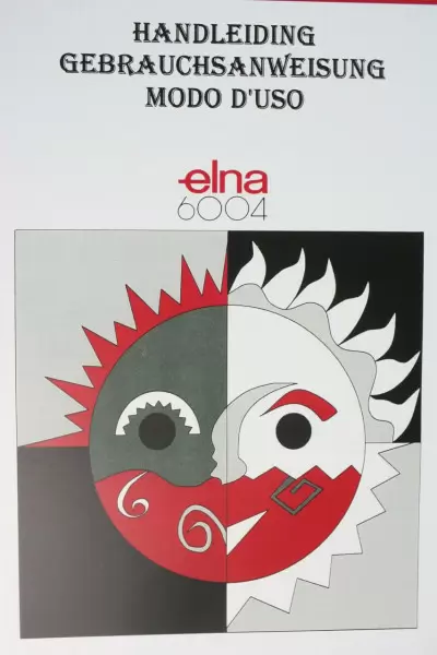 Bedienungsanleitung 395720 41 für Elna 6004 in Deutsch / Italienisch / Holländisch