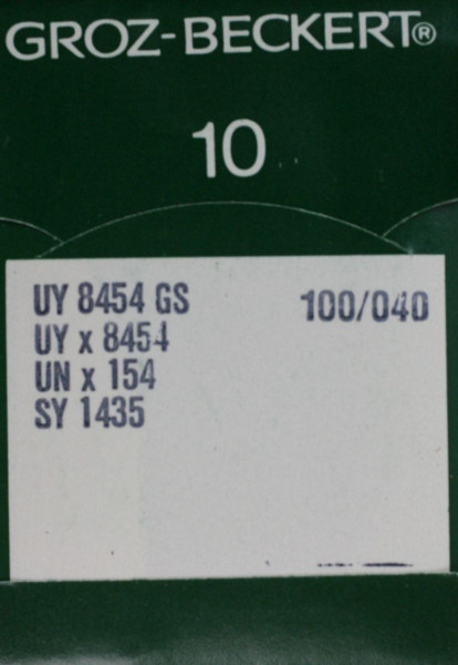 UY 8454 GS Staerke 100/040 Flachkolbennadel