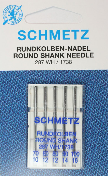 Schmetz 287 WH VLS Staerke NM 70-100 im 5er Pack Rundkolbennadel