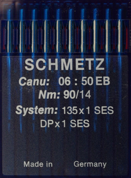 Schmetz Rundkolbennadel 135X1 SES Staerke NM90, DPx1 SES