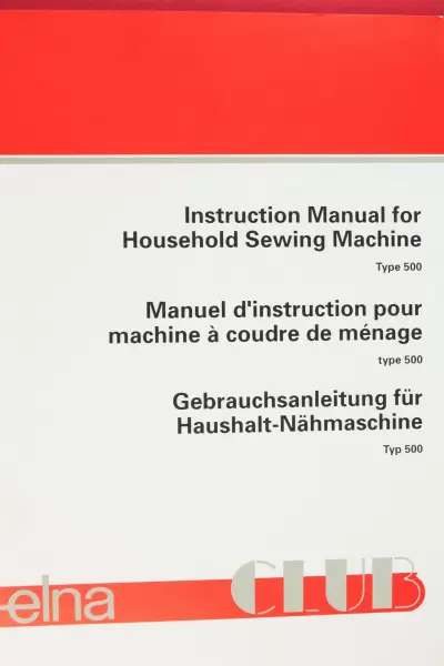 Bedienungsanleitung Elna 5000 Club