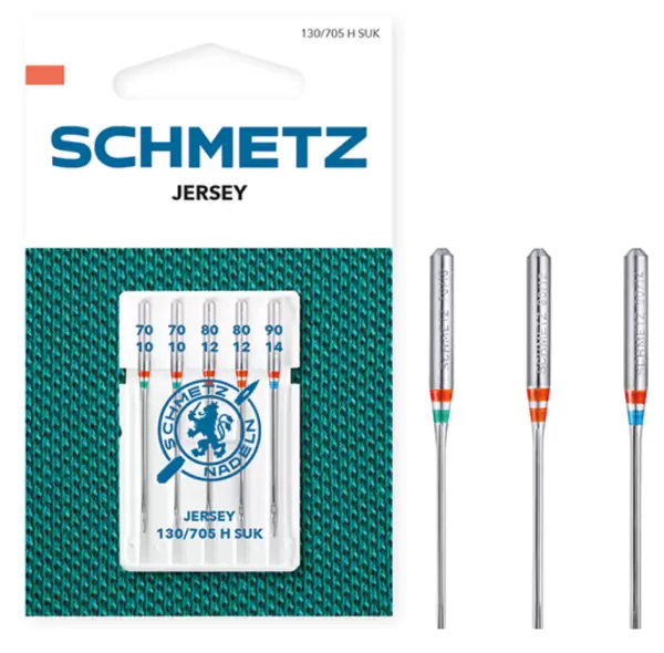 Jersey Nadel Schmetz 130/705 H SUK VHS Staerke 70-90 (SB-Karte) 5er # 707387