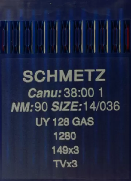 Schmetz UY 128 GAS Rundkolbennadel Staerke NM 90