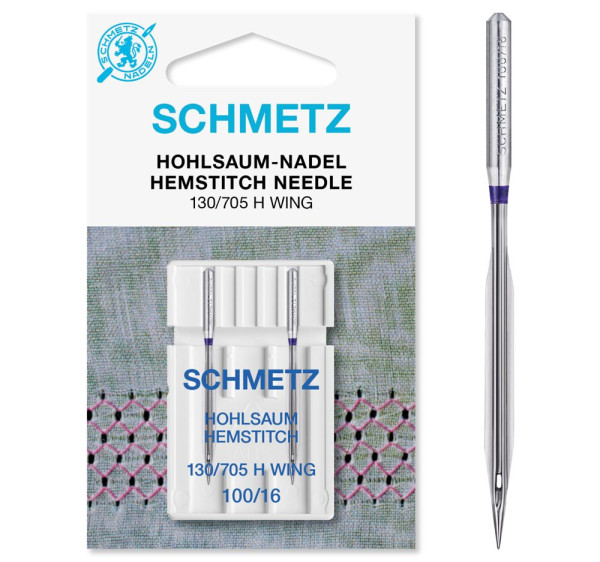 Hemstitch Needle Schmetz 130/705 H WING Size 100/16