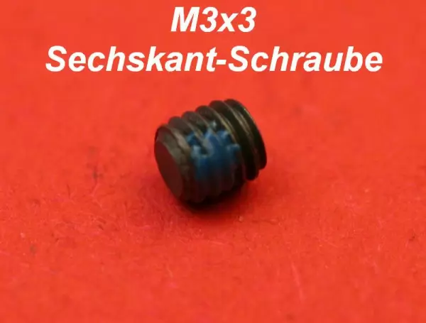 Nadelschraube links M3x3 # 797376001, 39600923 Nadelbefestigungsschraube links Elna / Janome / Pfaff