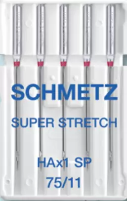 Super Stretch Nadel Schmetz HAX1 SP Staerke 75 (REFILL) 5er