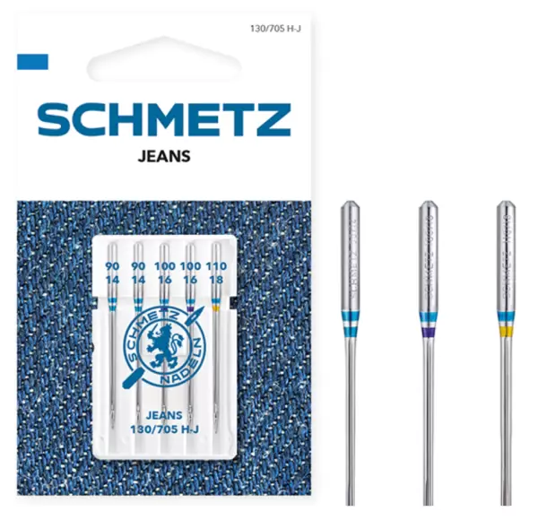 Jeans Nadel Schmetz 130/705 H-J Sortiment 90-110 (SB-Karte) # 709177