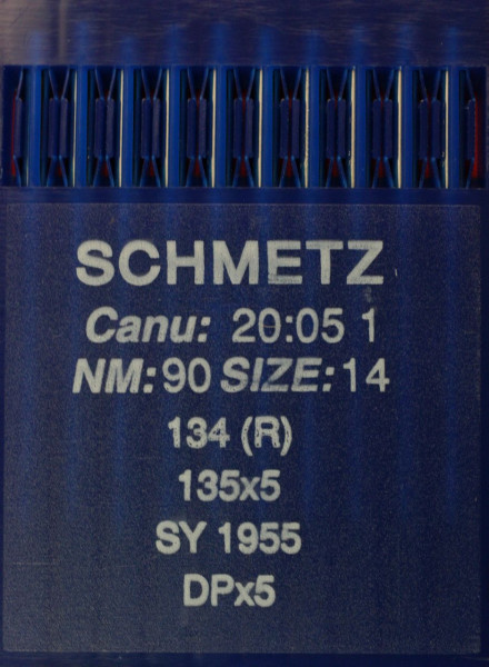 Schmetz 134 (R) Stärke NM90 Rundkolbennadel 135x5 