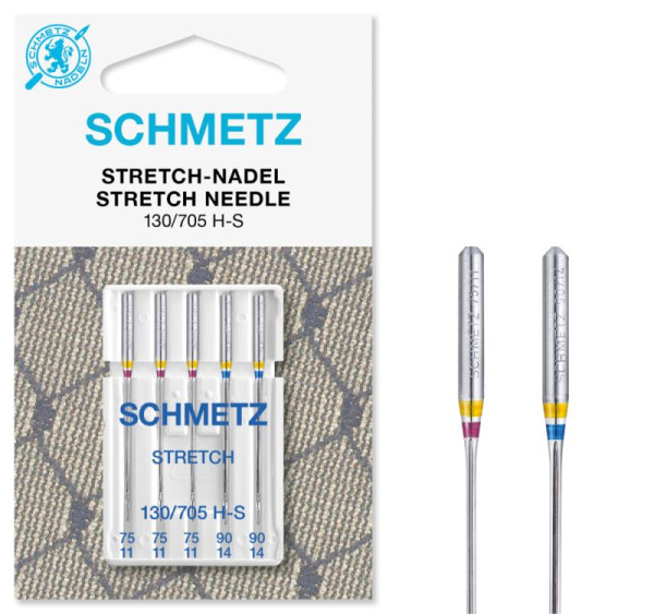 Stretch-Nadel Schmetz 130/705 H-S V3S Staerke 75-90 # 712807 (SB-Karte)
