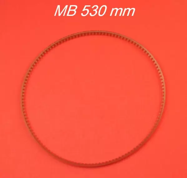 Keilriemen 6x530 mm / 6mm (Breit) x 530 mm (Umfang außen) gezahnt / Zahnriemen