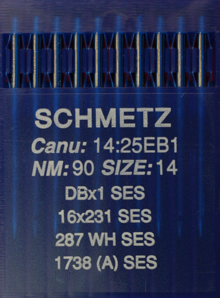 Schmetz DBX1 SES Staerke NM70 Rundkolbennadel 1738SES, 287WH SES