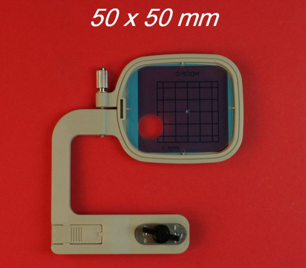 Stickrahmen C mit Schablone für Elna und Janome Stickmaschinen (50 x 50 mm)