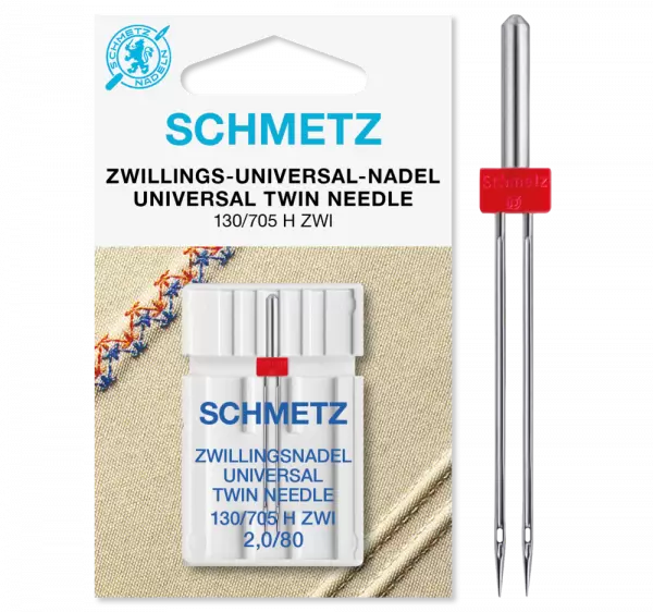 Zwillings-Universal-Nadel Schmetz 130/705 H ZWI 2.0 SCS  Staerke NM 80